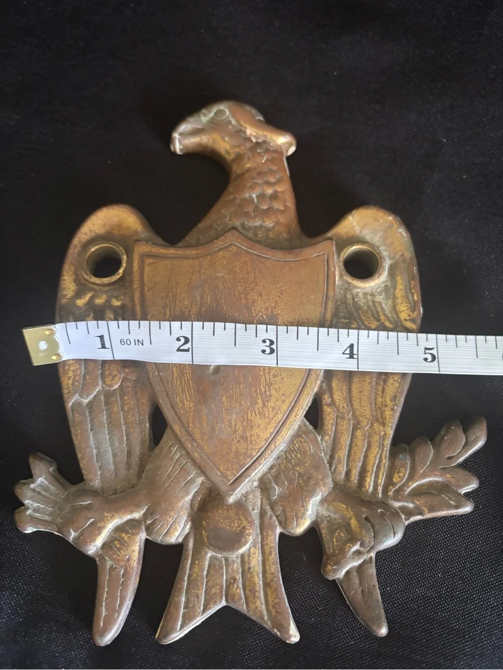 Vintage Brass Eagle door knocker - Antique-Style Finish
